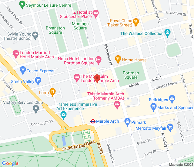 The Grazing Goat Marylebone map address