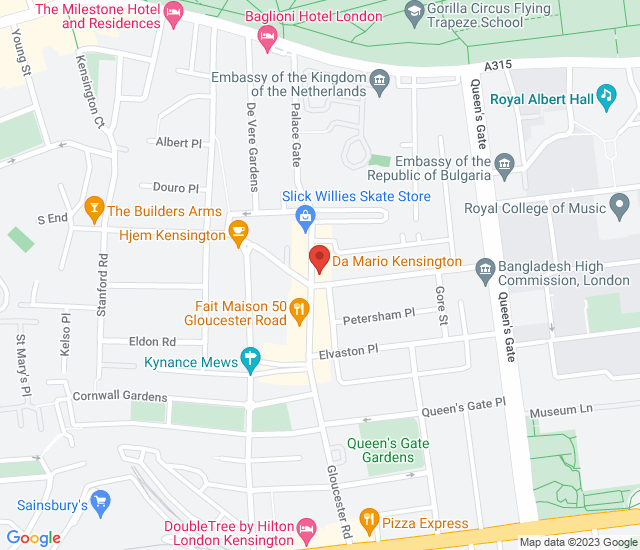 Da Mario Restaurant map address