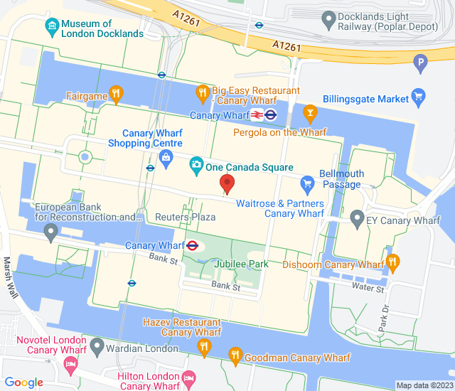 ROKA Canary Wharf map address