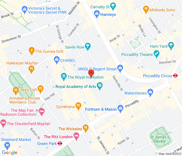 Cecconi's Mayfair map address