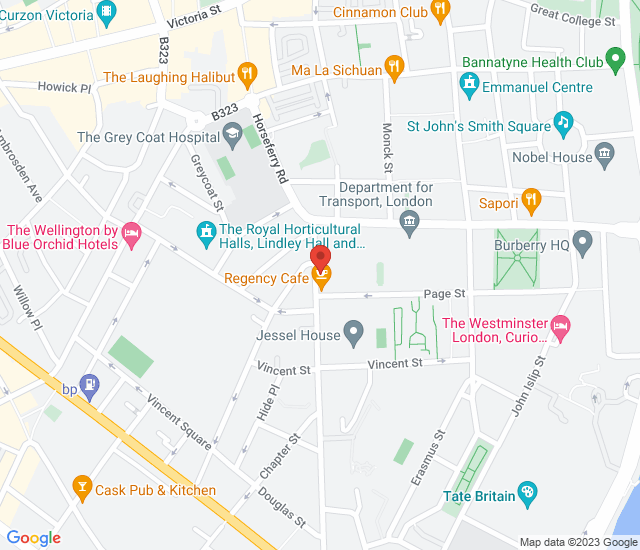 Regency Café map address