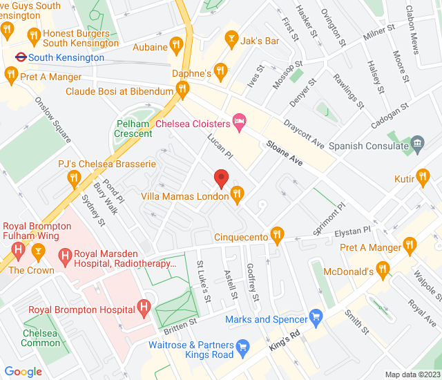 Elystan Street map address